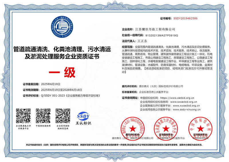 奉贤企业资质证书